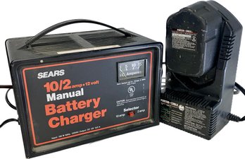 Sears 10/2 Amp 12 Volt Manual Battery Charger, Portercable