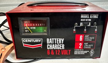 Century Battery Charger, 6 & 12 Volt Model 87062