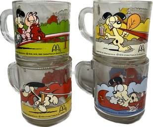 Collection Of 1978 McDonalds Garfield Mugs