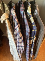 Five Womens Flannel Shirts. Size XS-S.