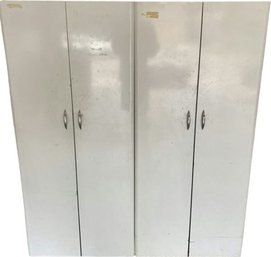 2 Metal Storage Cabinets (Dimensions Of Both Cabinets Together 54x66.5x13.5)