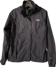 Ladies North Face Hooded Jacket, Black - Size Small Petite -100 Percent Nylon