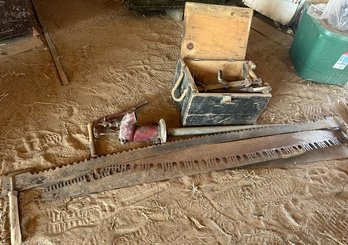 Miscellaneous Lot Of Saws And Hand Tools