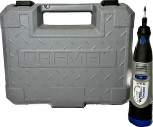 Cordless Dremel 10.8 Volt Model 800 With Various Sanders And Polishers (turns On)