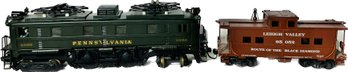 Athearn Trains In Miniature PRR Juice Jack Yard Locomotive & 1207 LV Hack 40 Ft Box Car