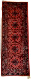 Red Runner Rug 62x23