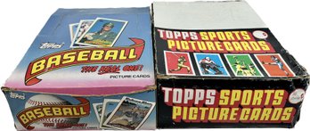 2 BOXES - Topps 1985 And 1989 Baseball Picture Cards