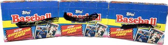 3 BOXES - Topps 1989 Baseball Yearbook Stickers
