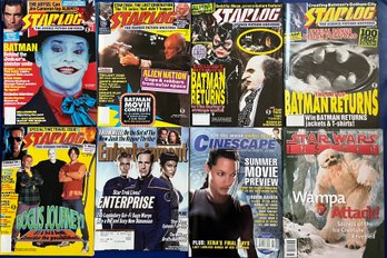 Series Of Starlog, Star Wars, And Cinescape Magazines (total Of 8)
