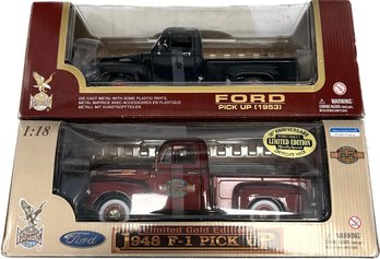 Road Legends Ford Limited Gold Edition Model 1948 F-1 Pick Up And 1953 Model- Both 1:18. 14x5x6.