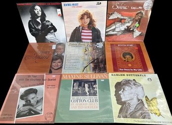 (9) Unopened Vinyl Collection, Includes, Rachel Sweet, Harlem Butterfly, Maxine Sullivan, And Many More