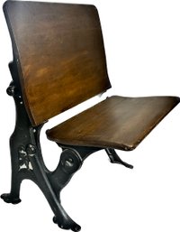 Antique Schoolhouse Foldable Wood Chair