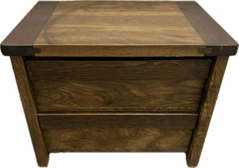 Wood Nightstand - 24.5Lx17Wx19.5H