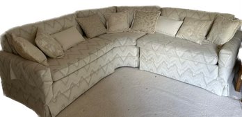 Elegant Corner Sofa In Beige Color, Outside 45x33x33, Center 57x33x33