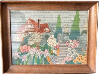 1955 Framed Thread Artwork - 15.5Lx12W