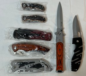 M-Tech & Maxam Pocket Knife Collection- Longest Is 9in, Shortest Is 6in