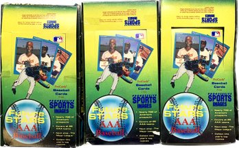 Future Stars 1990 AAA Baseball Cards (3 Unsealed Boxes)