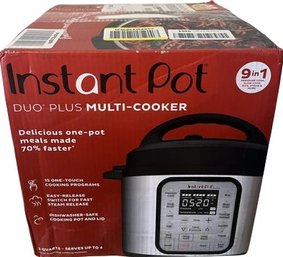 Instant Pot Duo Plus Multi-Cooker: New In Box.