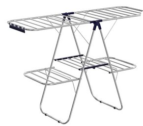 (NEW) SONGMICS Clothes Drying Rack, Foldable 2-Level Laundry Drying Rack