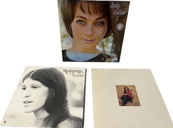 Three Vinyl Records: Judy Collins X2 & Rita Coolidge