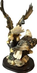 Hard Plastic Eagles Statue From CK Collection- 14in Tall