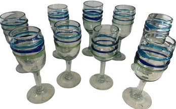 Hand Blown Wine Or Water Glasses