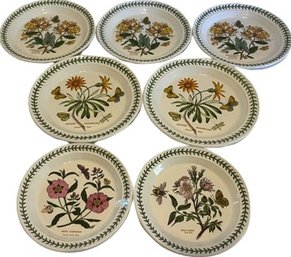 Collection Of Botanic Garden Plates. 5 Large (10.5) & 2 Small (8.5)
