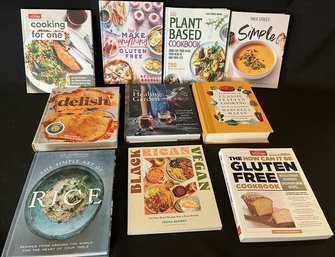 Collection Of Cookbooks.