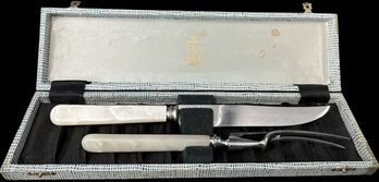 Knife And Fork Set From Kirk And Katz Sheffield Stainless Plate