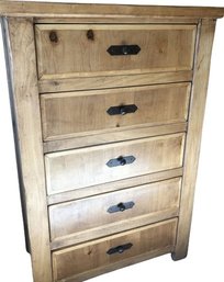 Wood Chest Of Drawers, Made In Mexico, 36x19x55H