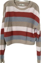 HOLLISTER Women's Knit Stripe Cropped Sweater - Size Small