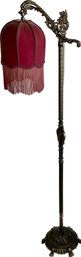 Floor Lamp With Red Shade 60x13