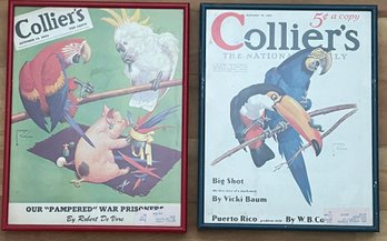 Framed Collier's Magazine Covers, 1936, 1944