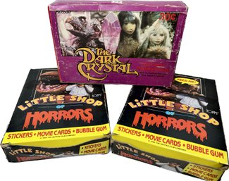 3 BOXES -Little Shop Of Horrors Trading Cards And The Dark Crystal Full Color Trading Cards