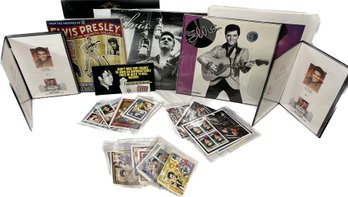 Elvis Presley Limited Edition Magnetic Collection, 2000 And 2007 Elvis Calendar, Elvis Presley Stamps, & More