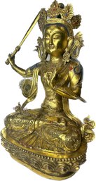 Large, Manjushri Tibetan Statue.  18, Large Base