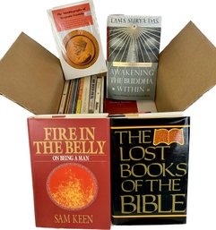 The Lost Books Of The Bible, The Autobiography Of Benjamin Franklin, The Greek Philosophy, & Box Of More Books