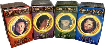 Lord Of The Rings Character Glass Goblet Collection (full Set)