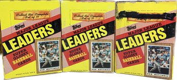 3 BOXES - Topps Major League Leaders Baseball Cards