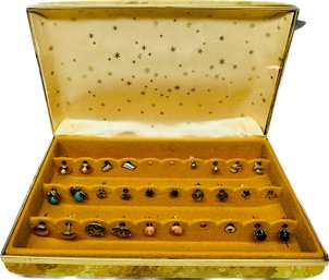 Vintage Box Of Stud Earrings