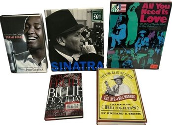 Hardcover Music Artist Books- Frank Sinatra, Sam Cooke