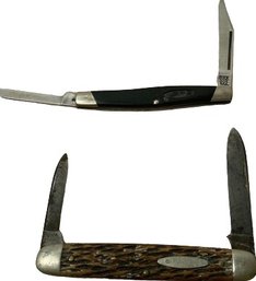 Two Vintage Pocket Knives From Buck And Shrade