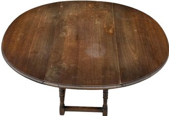 Antique Drop Leaf Dining Table - 41Lx29.5Wx27H