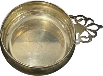 Sterling Silver Porringer Bowl - 4.5'L