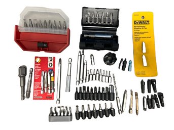 Drill Bits Including Star & Square Bits & Hex Drill Socket Drivers