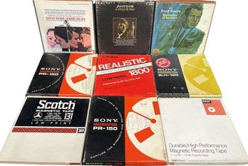 (9) Stereo Tape Lot, See Photos For Details