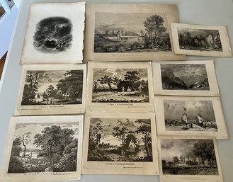 Ten Rare Black & White Prints.