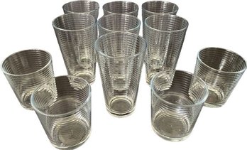Collection Of Matching Drinking Glasses (7 Tall & 4 Short)