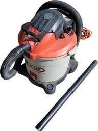 Rigid 2 In 1 6.25 Peak Horsepower 16 Gallon Shop Vac With Attachments. Tested!