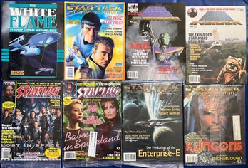 Series Of Star Wars Insider, Star Trek, The White Flame, And StarLog (total Of